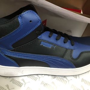 Puma New w/box Safety frontcourt leather shoes